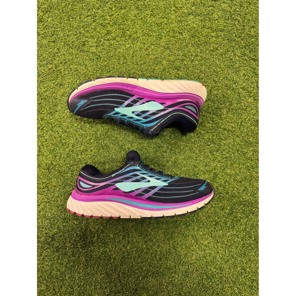Brooks Glycerin 15 Womens Running Shoes Navy Purple Teal 1202471B465 Size 9.5 B